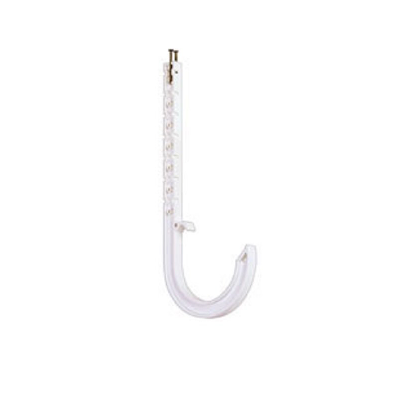 Hanger 1-1/2"X10" ABS White J-Hook Schedule 40 with Nails 